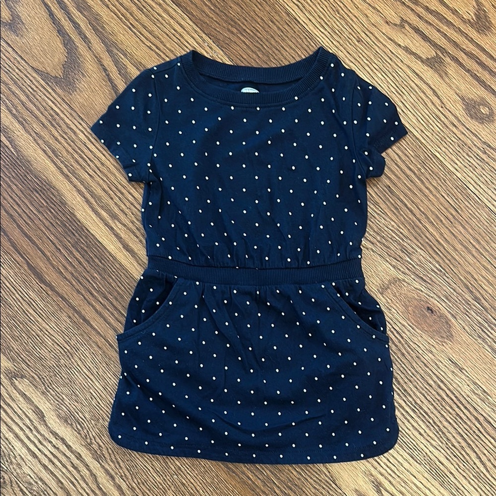 GUC Old Navy Black and White Polka Dot Dress: 2T